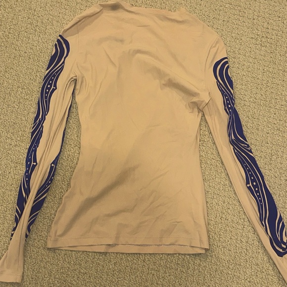 Stella McCartney second skin top tattoo print size 36 NWOT - Picture 3 of 5